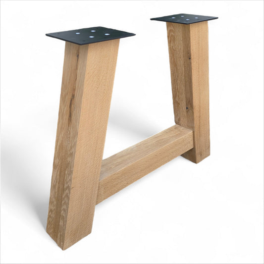 Tischbeine Eiche massivholz A Form 2er Set (Hoart)