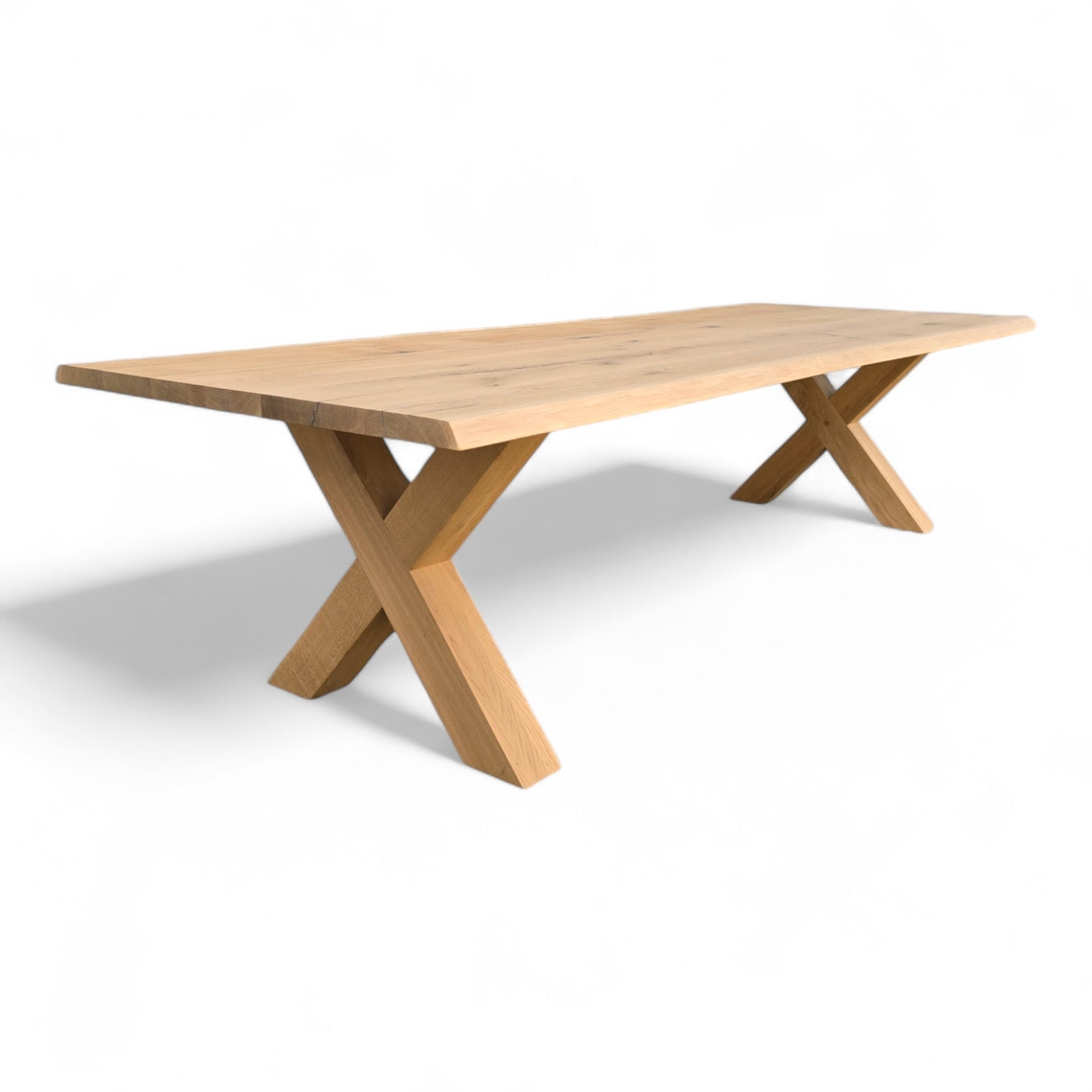 Esstisch (Hox) Eiche Massivholz Holzgestell X-Form