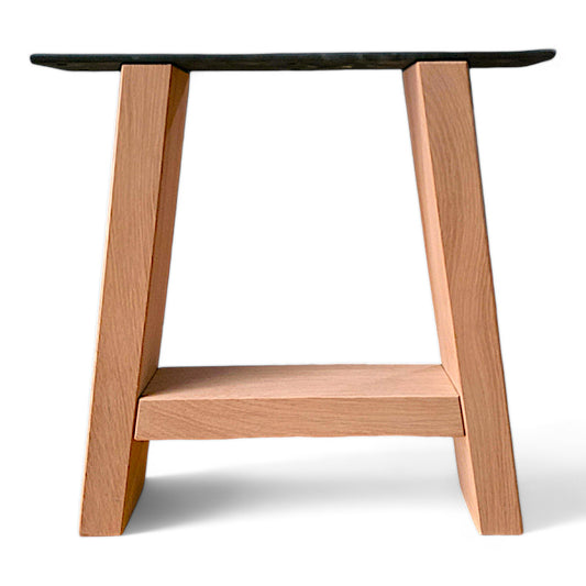 Sitzbankgestell Hoga S Eiche Massivholz A Form (2er Set)