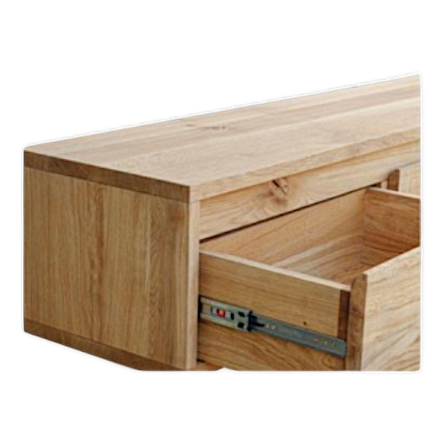 Tv Board Lowboard Unterschrank Eiche Massivholz mit Schubladen
