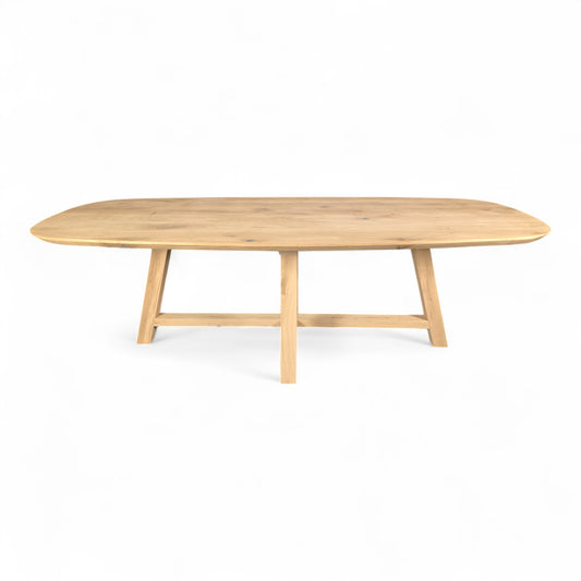 Hofox Esstisch Eiche massiv oval Danish Oval Skandi Design Massivholz Tisch natur 140–260 cm