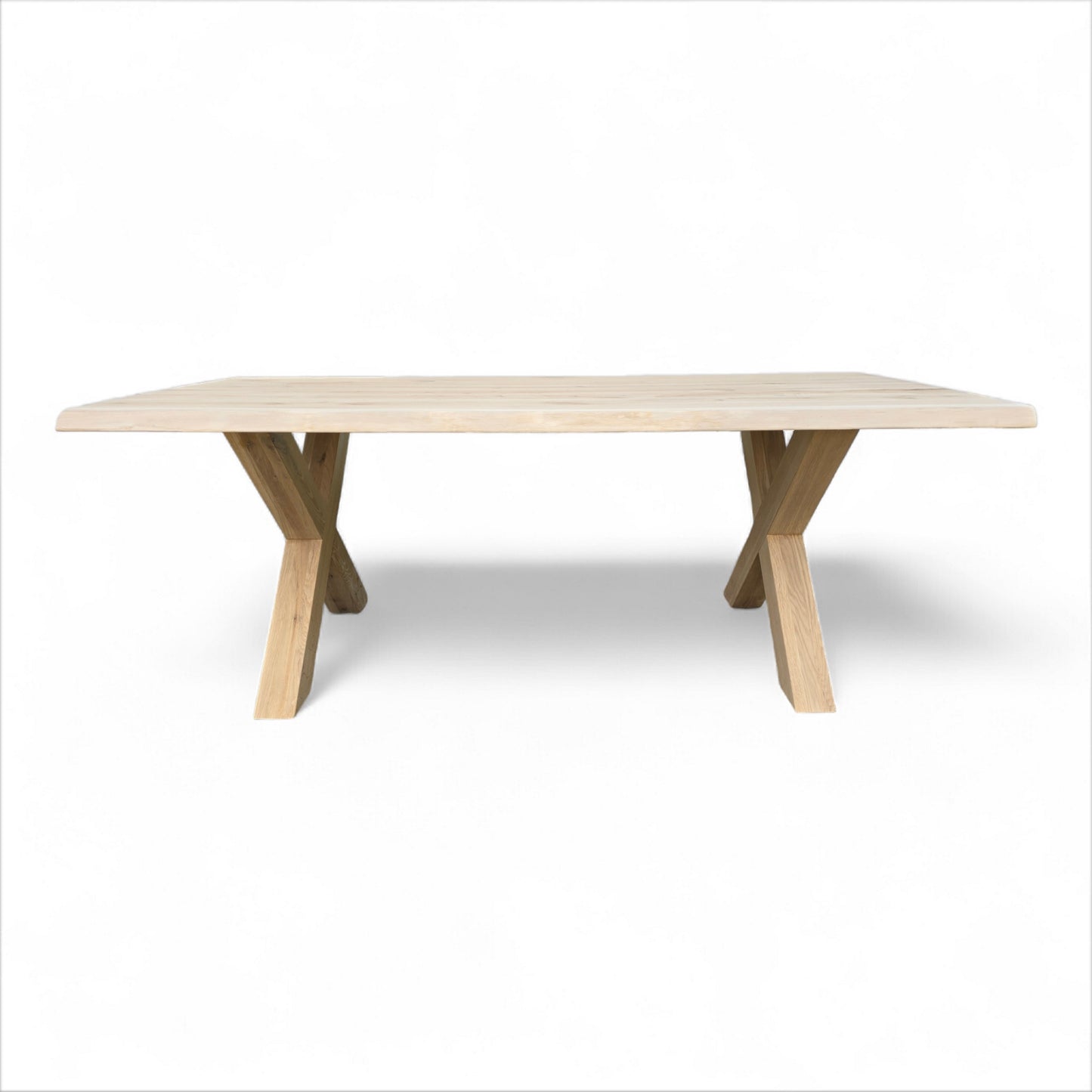 Esstisch (Hox) Eiche Massivholz Holzgestell X-Form