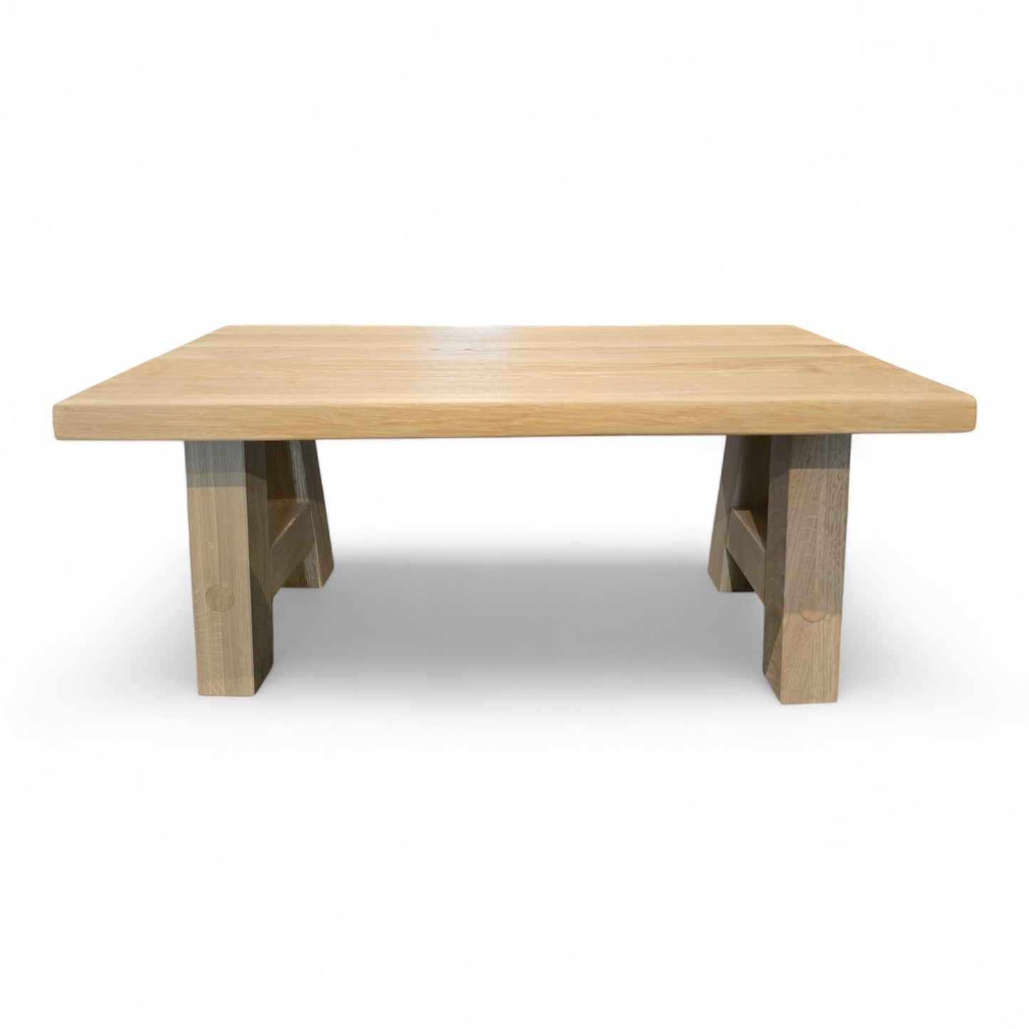 Couchtisch (Hoart) Wohnzimmertisch Eiche Massivholz Holzgestell A-Form