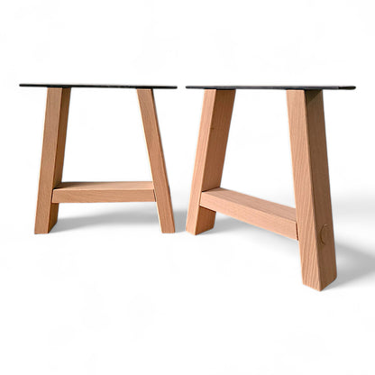 Sitzbankgestell Hoga S Eiche Massivholz A Form (2er Set)