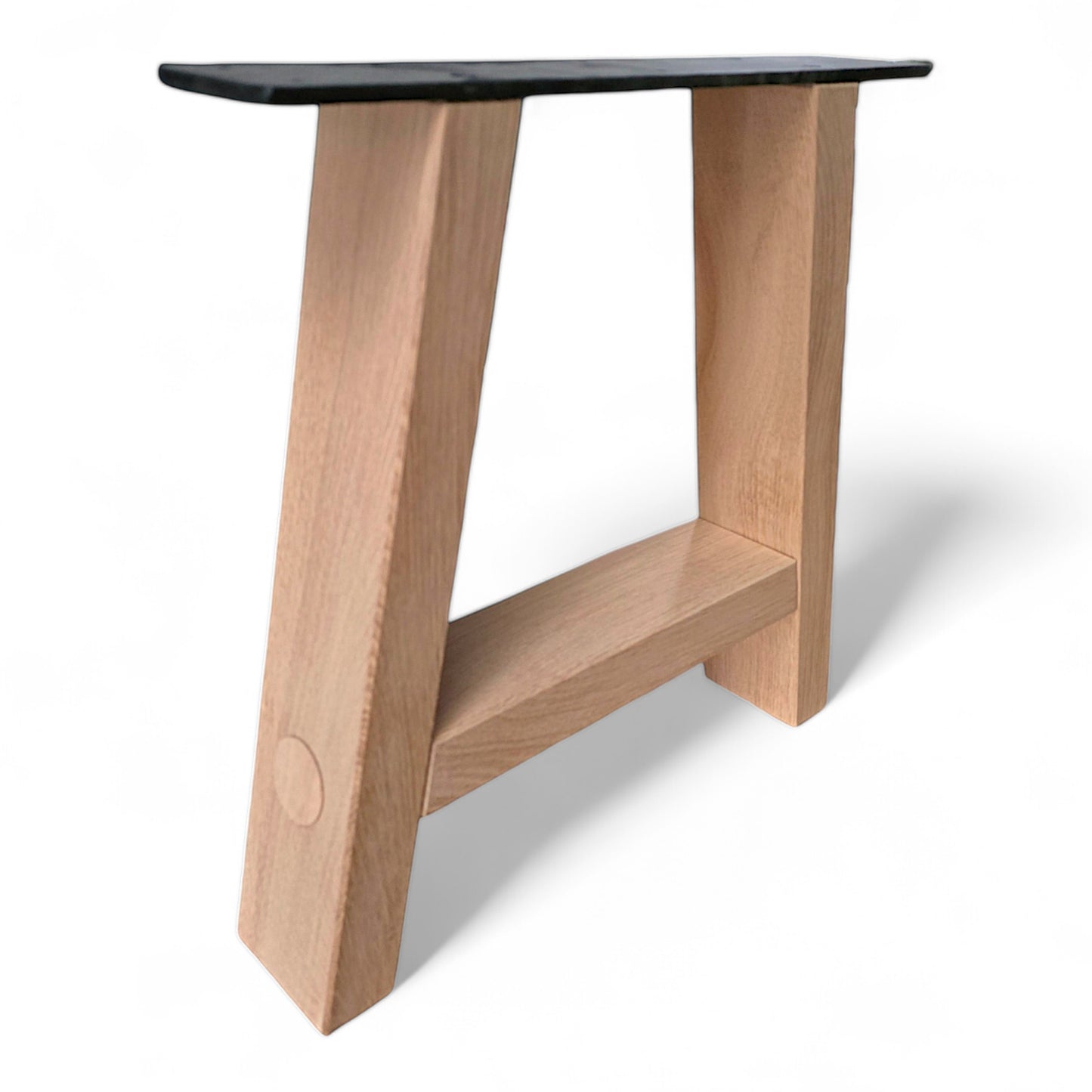 Sitzbankgestell Hoga S Eiche Massivholz A Form (2er Set)