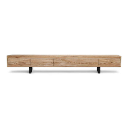Tv Board Lowboard Unterschrank Eiche Massivholz mit Schubladen