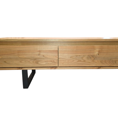 Tv Board Unterschrank 250 cm Kirschbaumholz mit 4 Schubladen