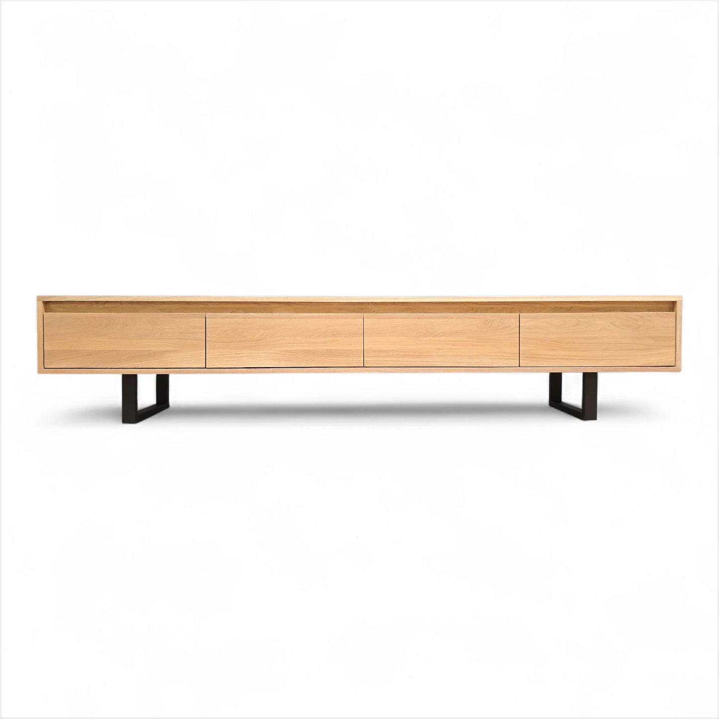 Tv Board Lowboard Unterschrank Eiche Massivholz mit Schubladen