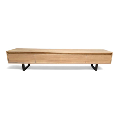 Tv Board Lowboard Unterschrank Eiche Massivholz mit Schubladen