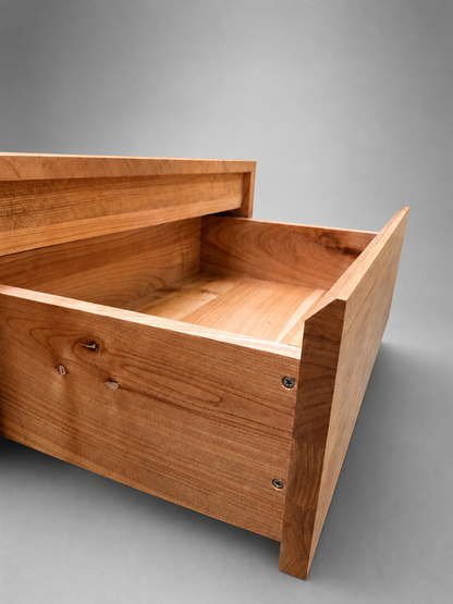 Tv Board Unterschrank 250 cm Kirschbaumholz mit 4 Schubladen