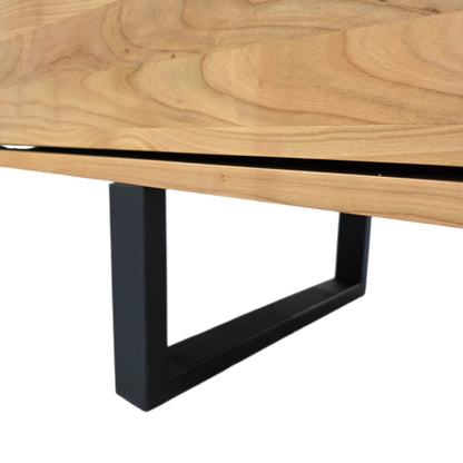 Tv Board Unterschrank 250 cm Kirschbaumholz mit 4 Schubladen